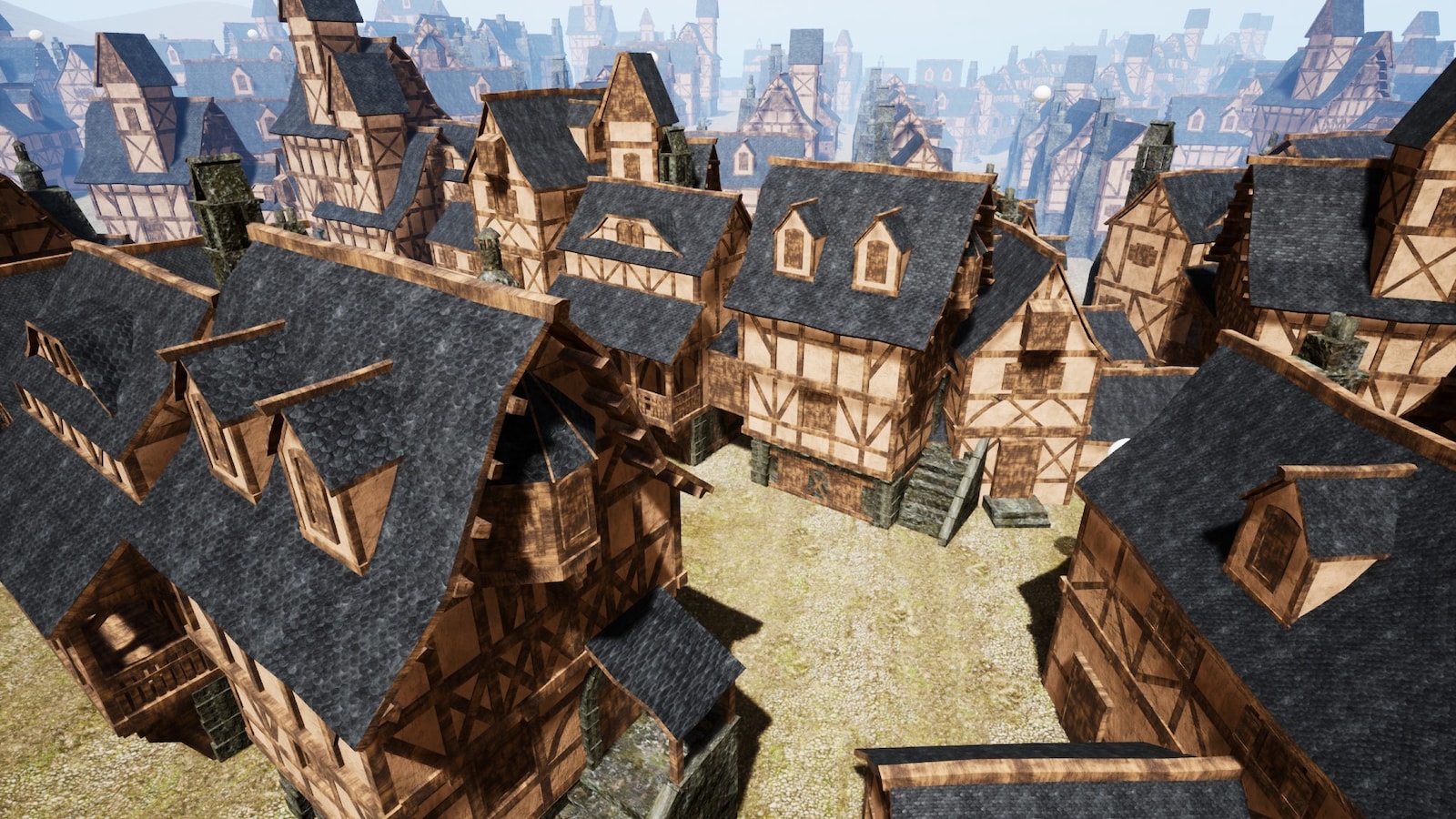 Fantasy City Street Generator in Blueprints UE Marketplace